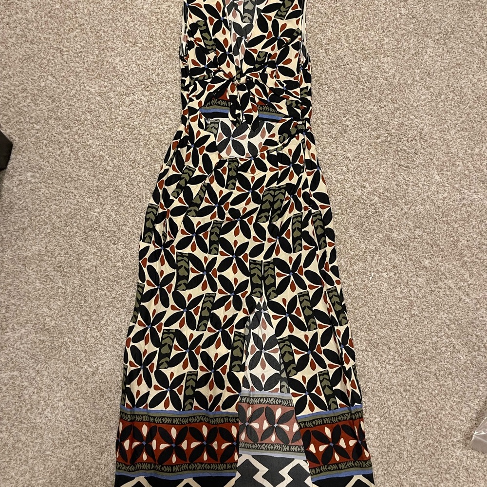 Zara Multicolor Geometric Maxi Dress